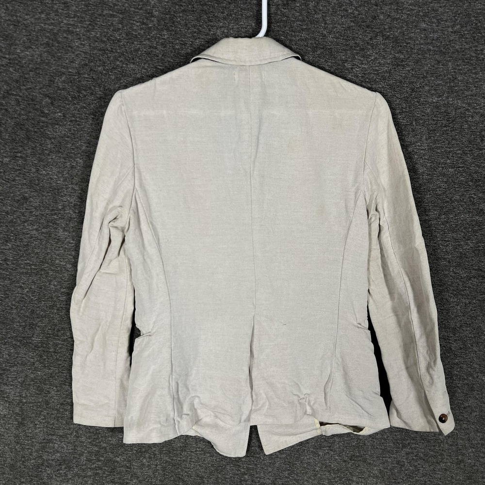 Billy Reid Blazer Mens XS White Linen Viscose One Button Sport Coat Made Italy‎ - Picture 12 of 13